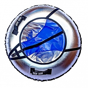 Санки надувные Тюбинг Neo сине-серый металлик, диаметр 105 см. (RT, 7323rt)